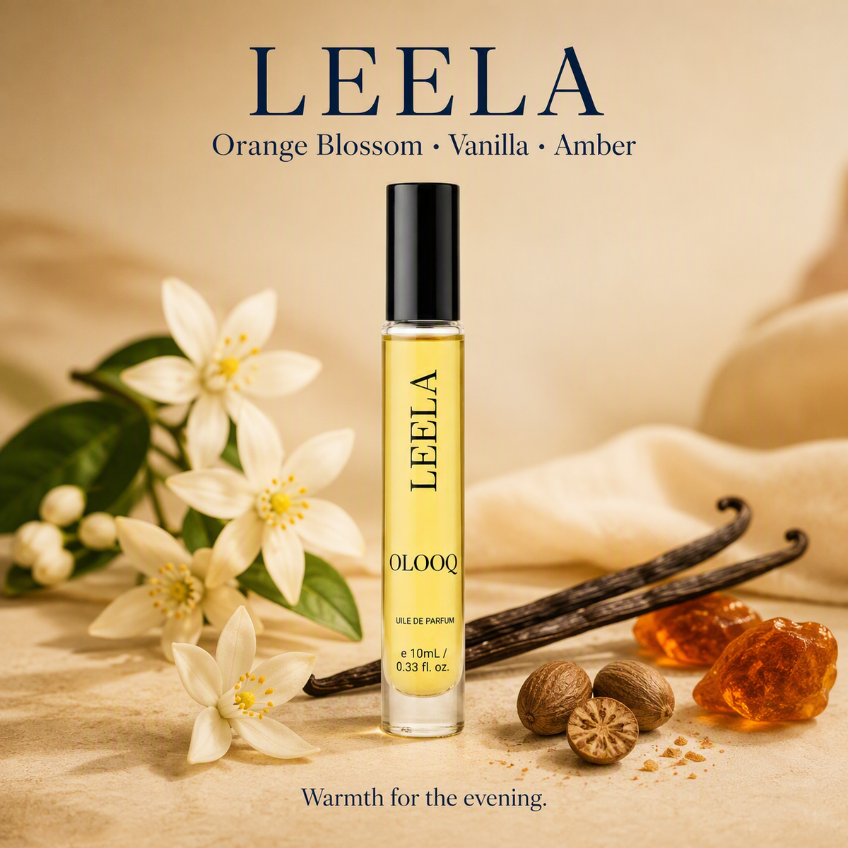 LEELA — Perfume Roll-on for Evening Gatherings and Dinners